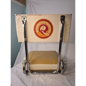 Washington Redskins NFL  Sears 1960s Two Bar Helmet Vinyl Folding Stadium Seat